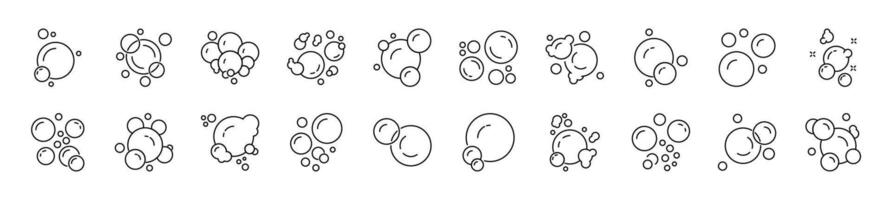 Foam Monoline Icon. Perfect for design, infographics, web sites, apps. vector