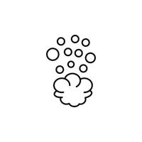 Foam Simple Pictogram for Infographics, Books, Banners, Web Sites, Apps. Editable stroke vector