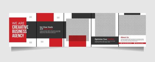 Social Media Post Carousel Template Design Carousel Template vector