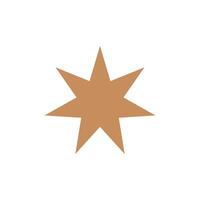 star shape in trendy flat design vector