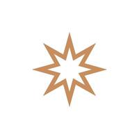 star line shape icon template vector