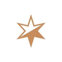 star shadow icon in trendy flat design vector