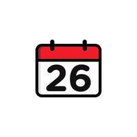 Simple Calendar Icon Template vector