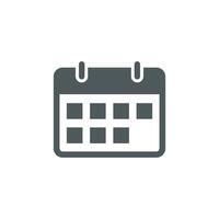 Simple Calendar Schedule Icon Template vector