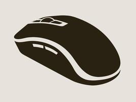 Simple Computer Mouse Icon, A Stylish Illustration for Digital and Web Use vector