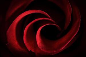 Red Rose Petals Macro - Abstract photo