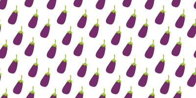 Eggplant pattern Background. flat illustration Eggplant background. seamless pattern Eggplant. Eggplant flat illustration background. vector
