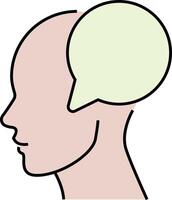Thoughts icon, app icons, Creative business solutions related icon vector
