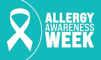 October is Allergy awareness week. use to background template design. Holiday concept, suitable for modern background, banner, vector