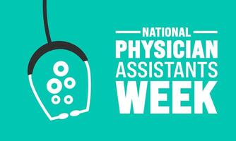 physician assistant week observed on october vector