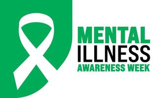 Mental illness awareness Month background template. Holiday concept. use to background, banner, placard, card, and poster design template with text inscription and standard color. vector