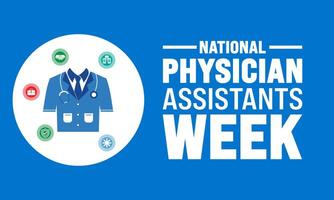 National Physician assistant week. template good for background, banner, placard, vector