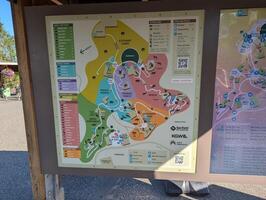 Portland, Oregon, USA - 07.12.2024 Map of the Oregon Zoo in Washington Park photo