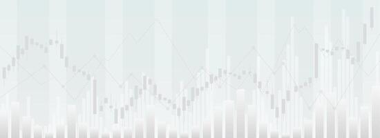 financial chart with up trend line graph vector