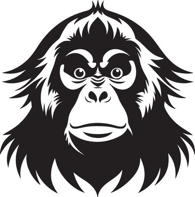 Lively Orangutan Cartoon Illustration on White Background Perfect for Children's Graphics