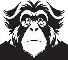 Charming Orangutan Cartoon Illustration on White Background Perfect for Graphic Design Projects vector