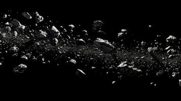 Asteroids Floating in Space photo