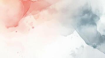 Abstract horizontal watercolor background. Hand drawn texture. Brush stroked painting pastel color vector