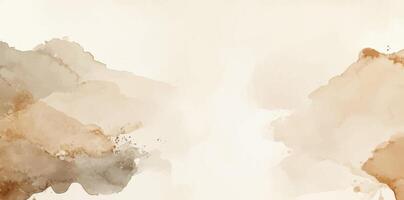 Abstract horizontal watercolor background. Hand drawn texture. Brush stroked painting pastel color vector