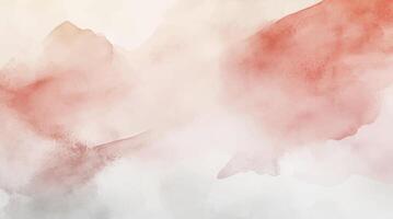 Abstract horizontal watercolor background. Hand drawn texture. Brush stroked painting pastel color vector