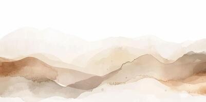 Abstract horizontal watercolor background. Hand drawn texture. Brush stroked painting pastel color vector