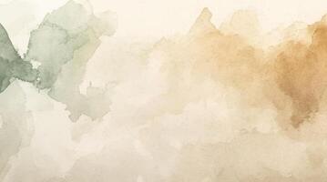 Abstract horizontal watercolor background. Hand drawn texture. Brush stroked painting pastel color vector
