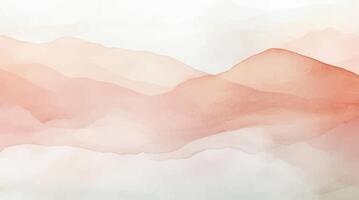 Abstract horizontal watercolor background. Hand drawn texture. Brush stroked painting pastel color vector