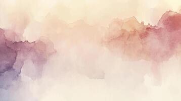 Abstract horizontal watercolor background. Hand drawn texture. Brush stroked painting pastel color vector