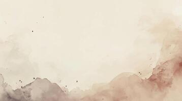 Abstract horizontal watercolor background. Hand drawn texture. Brush stroked painting pastel color watercolour vector
