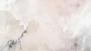 Abstract horizontal watercolor background. Hand drawn texture. Brush stroked painting pastel brown beige color vector
