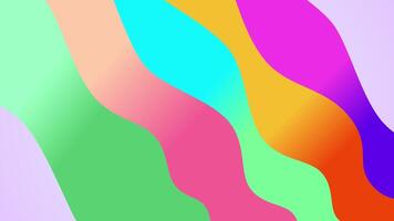 animação colorida abstrato ondas dentro gradiente padronizar video