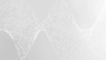 White circles on gray background form wavy lines. Abstract and modern pattern suitable for graphic design projects, business, backgrounds, and print materials. video