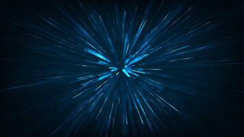 Speed motion lines. abstract light and stripes motion blur moving fast over dark background. seamless loop animation. 4k video