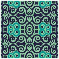 green ethnic style background pattern design vector