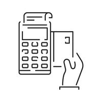 Payment Methods and Finance Related with Pos Terminal, Credit Card, Receipt vector