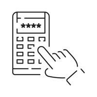 Payment Methods and Finance Related with Pos Terminal, Credit Card, Receipt vector