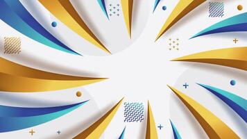 Modern Graphic Element with Abstract Geometric Shapes. Gradient Luxury Background. Design Element vector