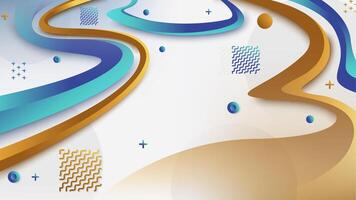 Modern Graphic Element with Abstract Geometric Shapes. Gradient Luxury Background. Design Element vector
