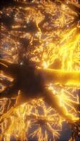 Journey through a neuron cell network inside the brain video