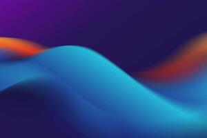 An abstract background with orange and blue waves video