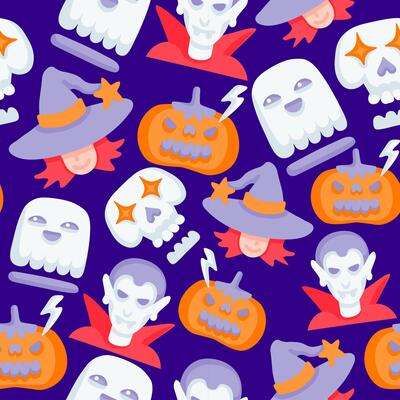 seamless halloween pattern