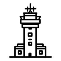 Military Base icon or modern line symbol. line art and icon design with bold outline. Black and white Pixel Perfect minimalistic symbol isolated white background. Silhouette simple thin sign vector