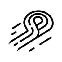 Race Track icon or modern line symbol. line art and icon design with bold outline. Black and white Pixel Perfect minimalistic symbol isolated white background. Silhouette simple thin sign vector
