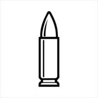 Bullet icon or modern line symbol. line art and icon design with bold outline. Black and white Pixel Perfect minimalistic symbol isolated white background. Silhouette simple thin sign vector
