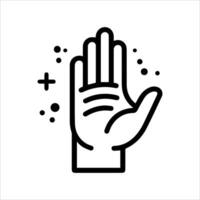 Hand Wash icon or modern line symbol. line art and icon design with bold outline. Black and white Pixel Perfect minimalistic symbol isolated white background. Silhouette simple thin sign vector
