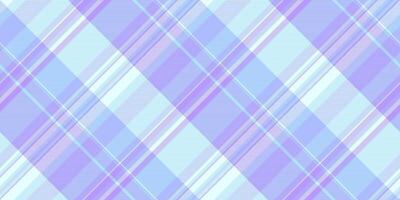 Symmetry check textile background, brazil pattern fabric. Pretty seamless texture tartan plaid in cyan and indigo colors. vector