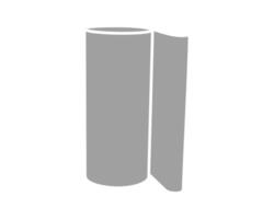 Textile roll icon. Paper tube illustration design for kitchen cleaning towel, carpet, scroll whatman, fabric. vector