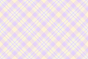 Square plaid tartan texture, merry seamless pattern. Sexual background fabric check textile in light and papaya whip colors. vector