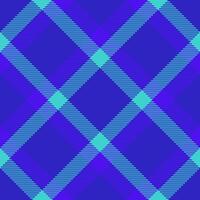 Turkish pattern background, close-up fabric check texture. New york textile tartan seamless plaid in indigo and bright colors. vector