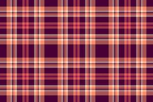 Graceful texture tartan background, teen fabric textile pattern. Quilt seamless plaid check in dark and red colors. vector